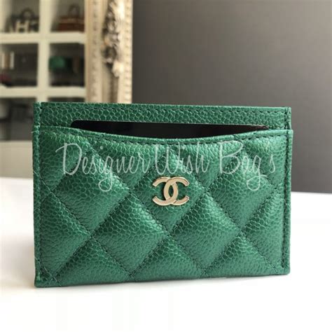 chanel emerald green card holder|Chanel 18S Emerald Green Card Holder: Elevate Your Essentials .